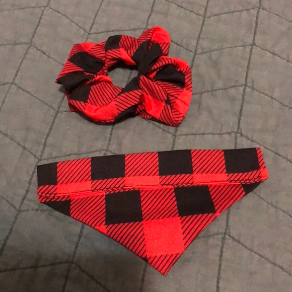 Pet bandana scrunchy and headband - Picture 2 of 2